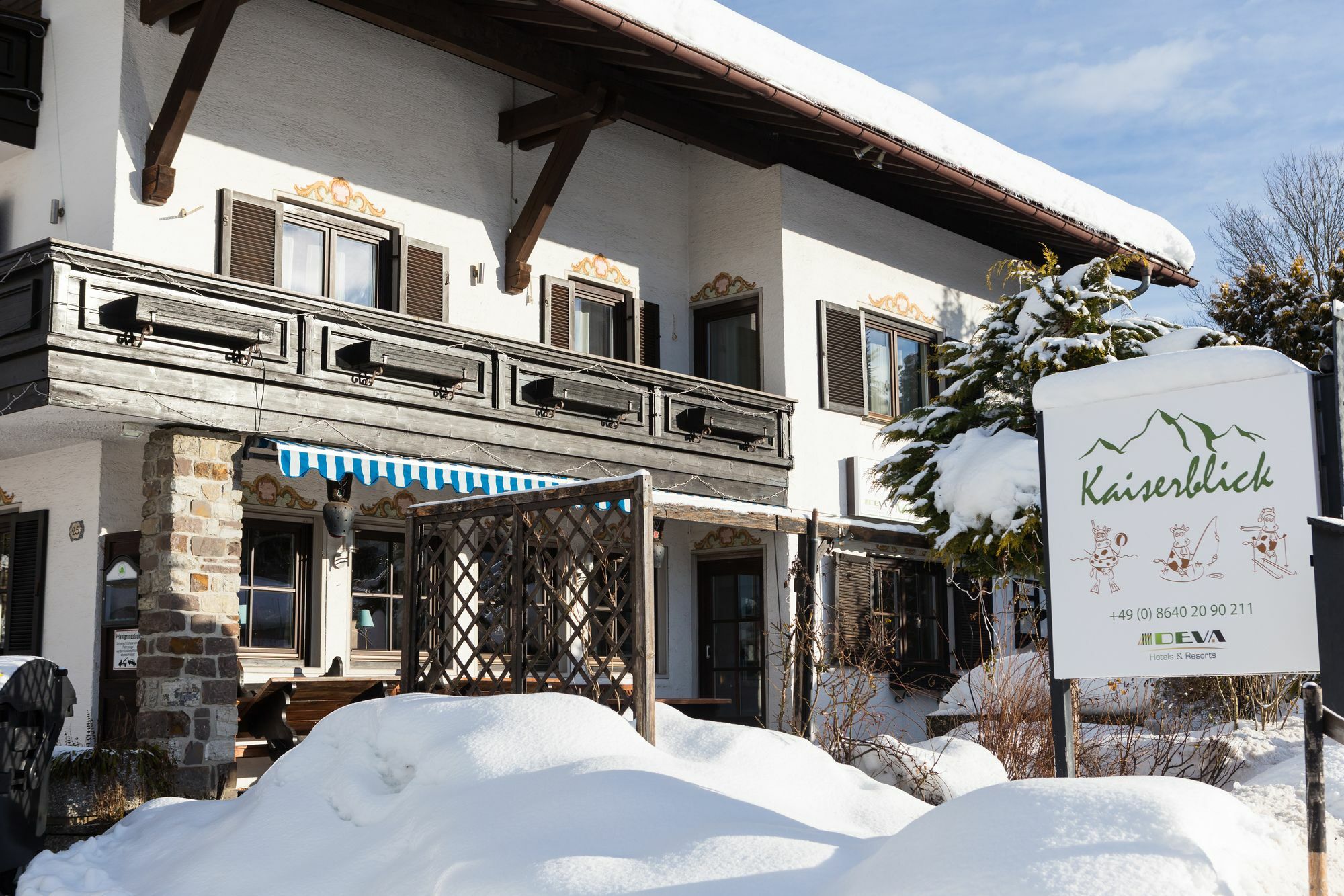 Deva Hotel Kaiserblick Reit im Winkl Eksteriør billede